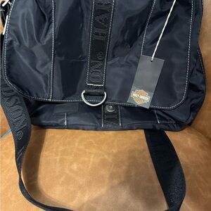 Harley-Davidson Black and Gray Messenger Bag